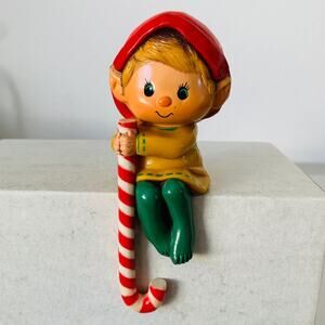 Vintage Hallmark Elf Shelf Sitter
